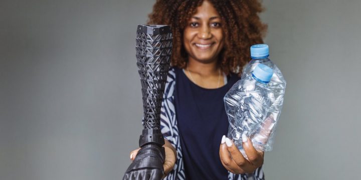 Recycled plastic to prosthetics